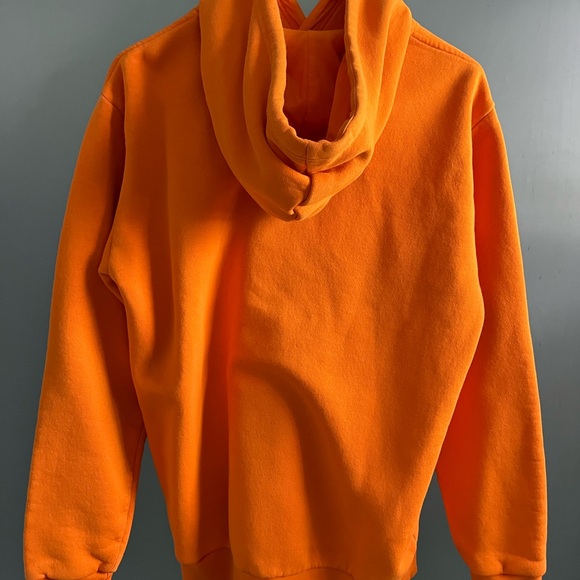 Adidas Orange Sweatshirt Pullover with Trefoil Logo - Picture 2 of 2
